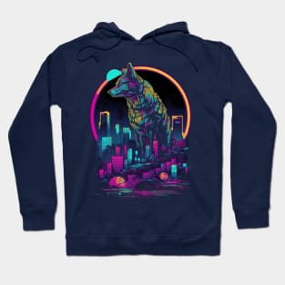 Electric Fox is the king of a cyberspace Hoodie